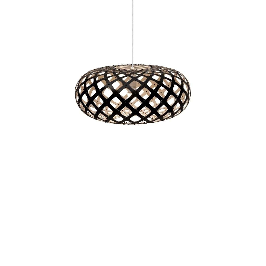 Kina ø60 Pendel Sort   Bamboo     fra David Trubridge