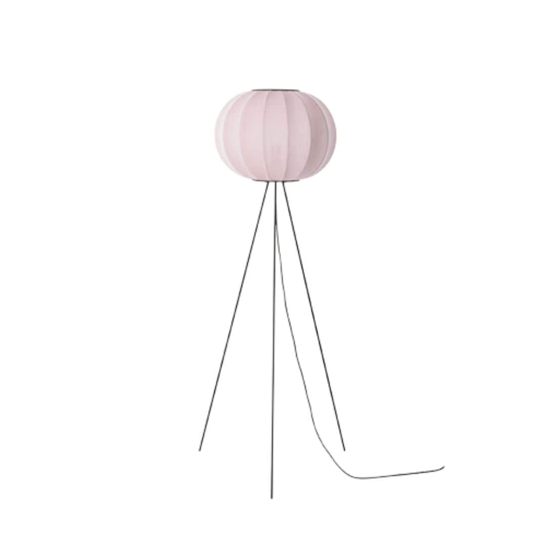Knit Wit 45 Round Gulvlampe High Light Pink     fra Made By Hand