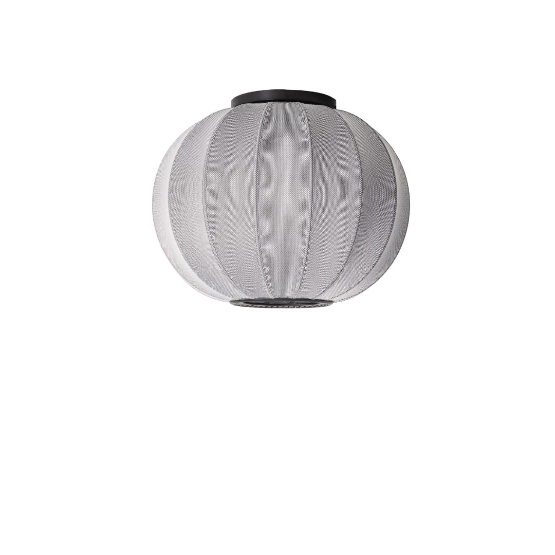 Knit Wit 45 Rund Loftlampe Silver     fra Made By Hand