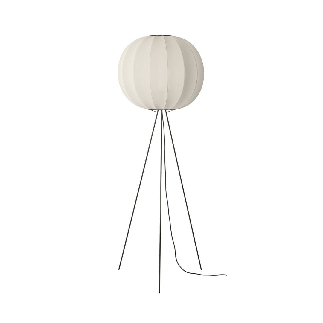 Knit Wit 60 Round Gulvlampe High Hvid     fra Made By Hand