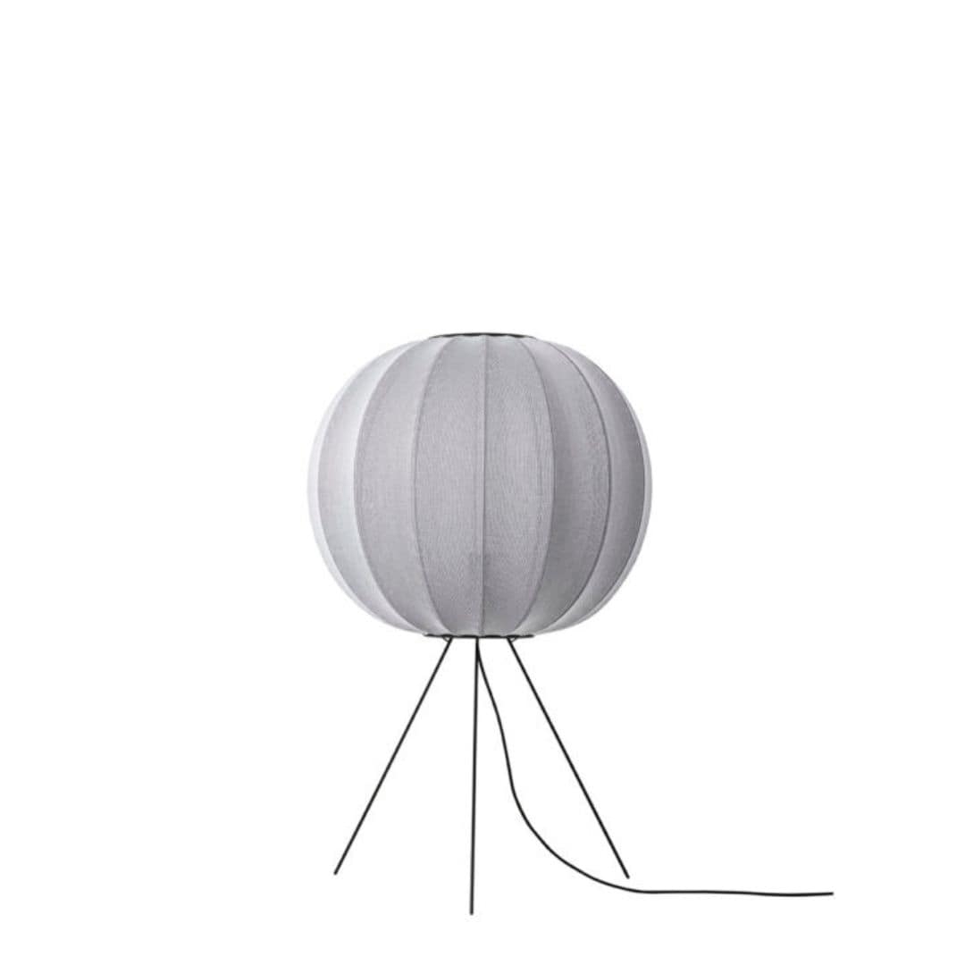 Knit Wit 60 Round Gulvlampe Medium Silver     fra Made By Hand
