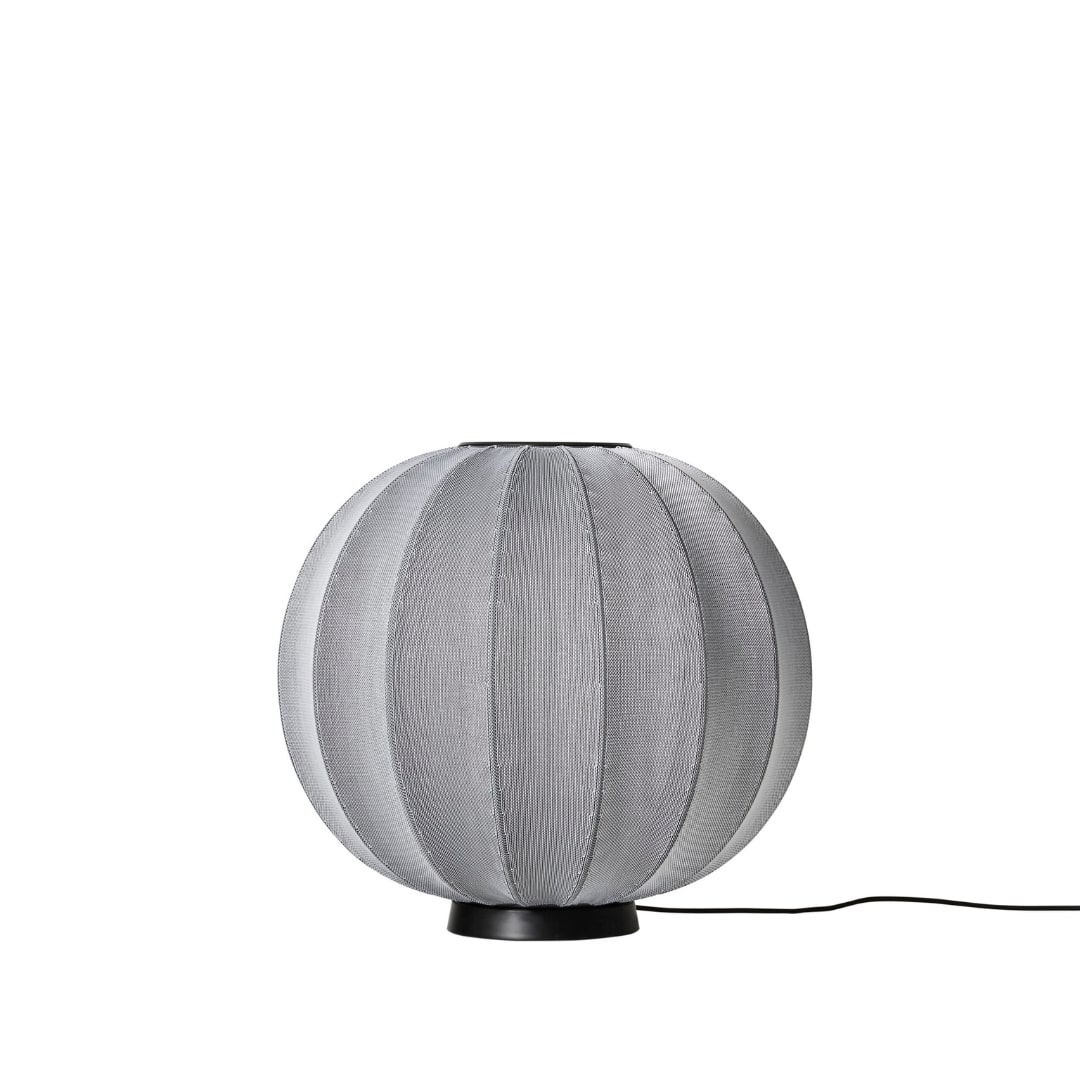 Knit Wit 60 Round Gulvlampe Silver     fra Made By Hand