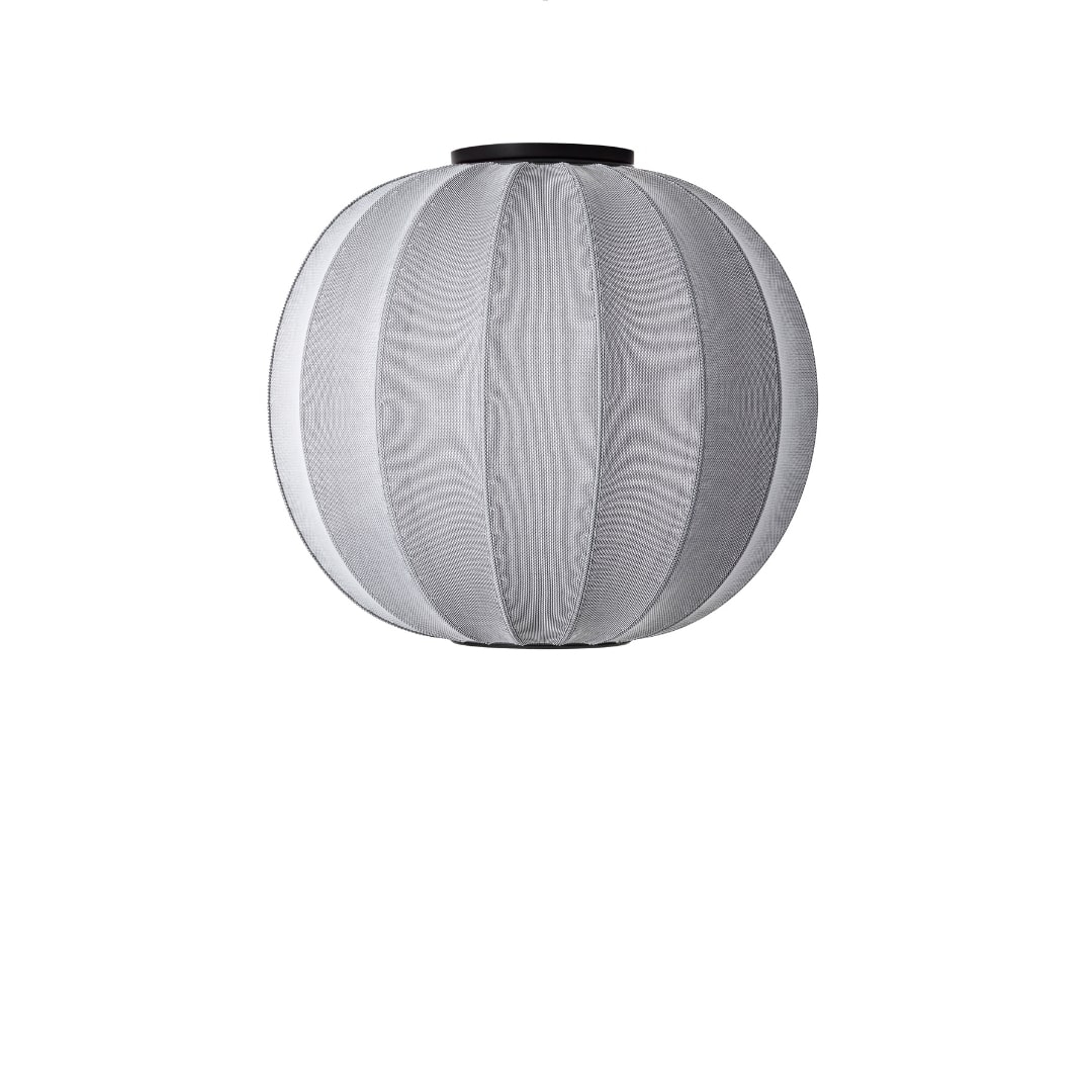 Knit Wit 60 Rund Loftlampe Silver      fra Made By Hand