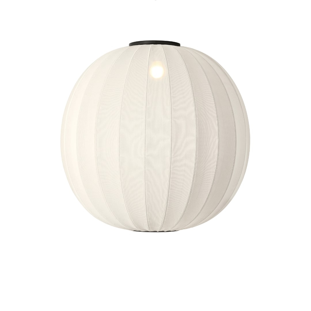 Knit Wit 75 Rund Loftlampe Perle Hvid      fra Made By Hand