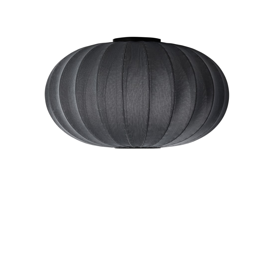 Knit Wit 76 Oval Væg  Og Loftlampe Black      fra Made By Hand