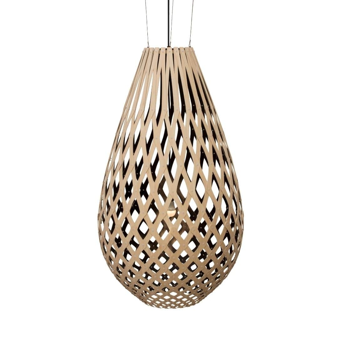 Koura H160 Pendel Bamboo   Sort     fra David Trubridge