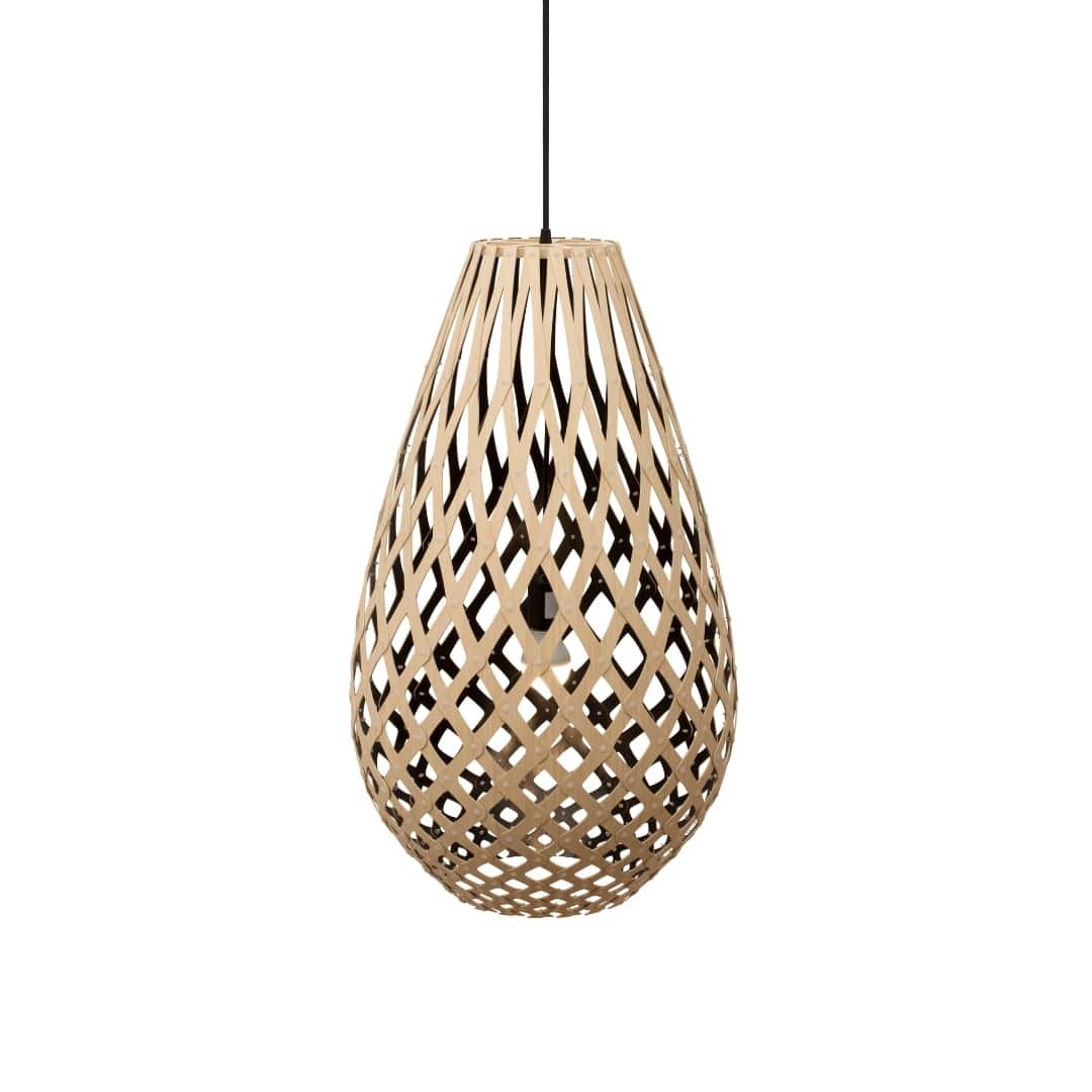Koura H120 Pendel Bambus Sort     fra David Trubridge