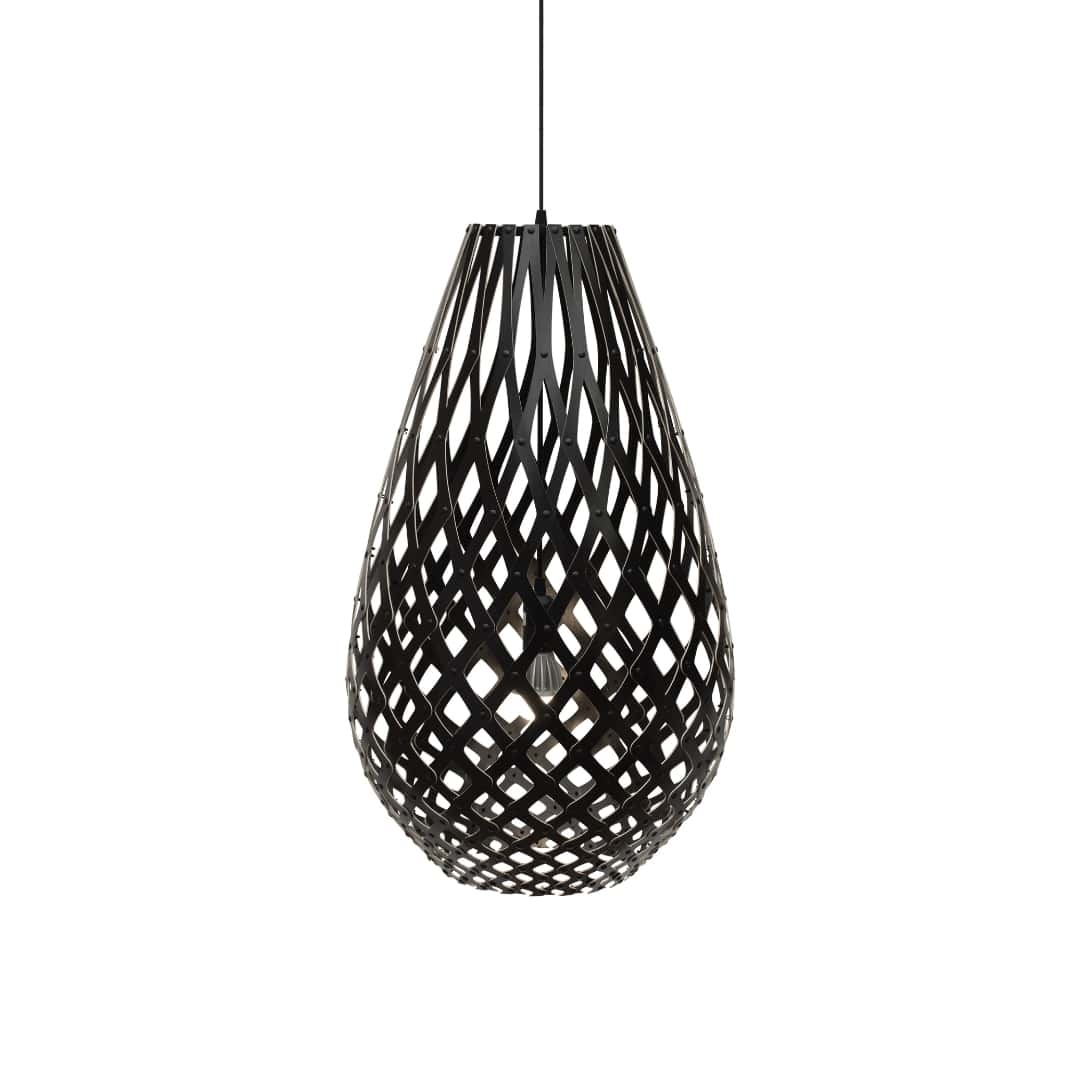 Koura H120 Pendel Sort     fra David Trubridge