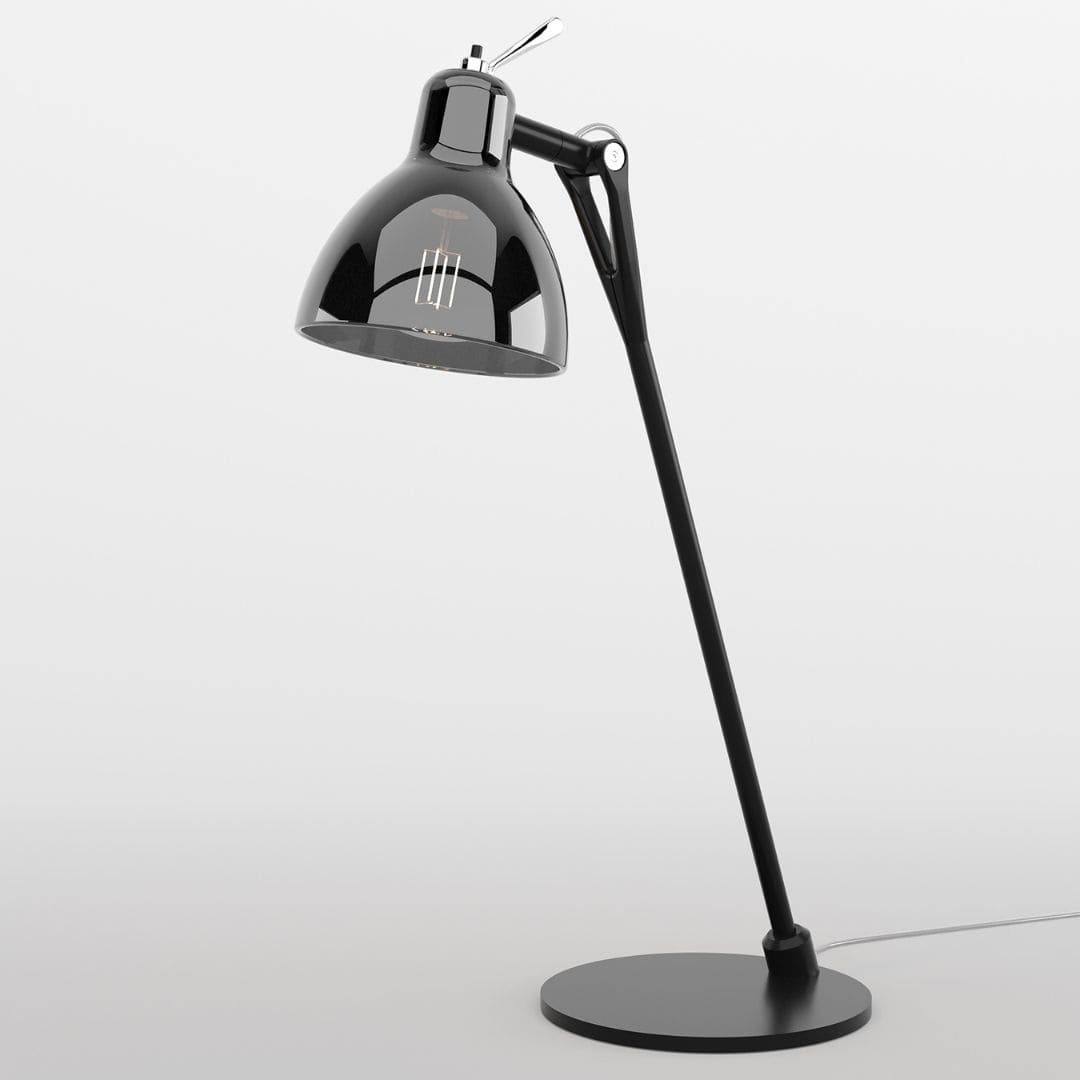 Luxy Glam T0 Bordlampe Smokey Sort     fra Rotaliana