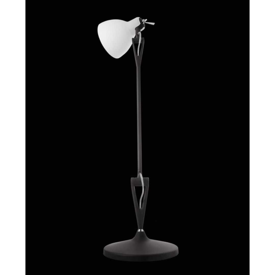 Luxy T1 Bordlampe Mat Sort Blank Rød Skærm     fra Rotaliana
