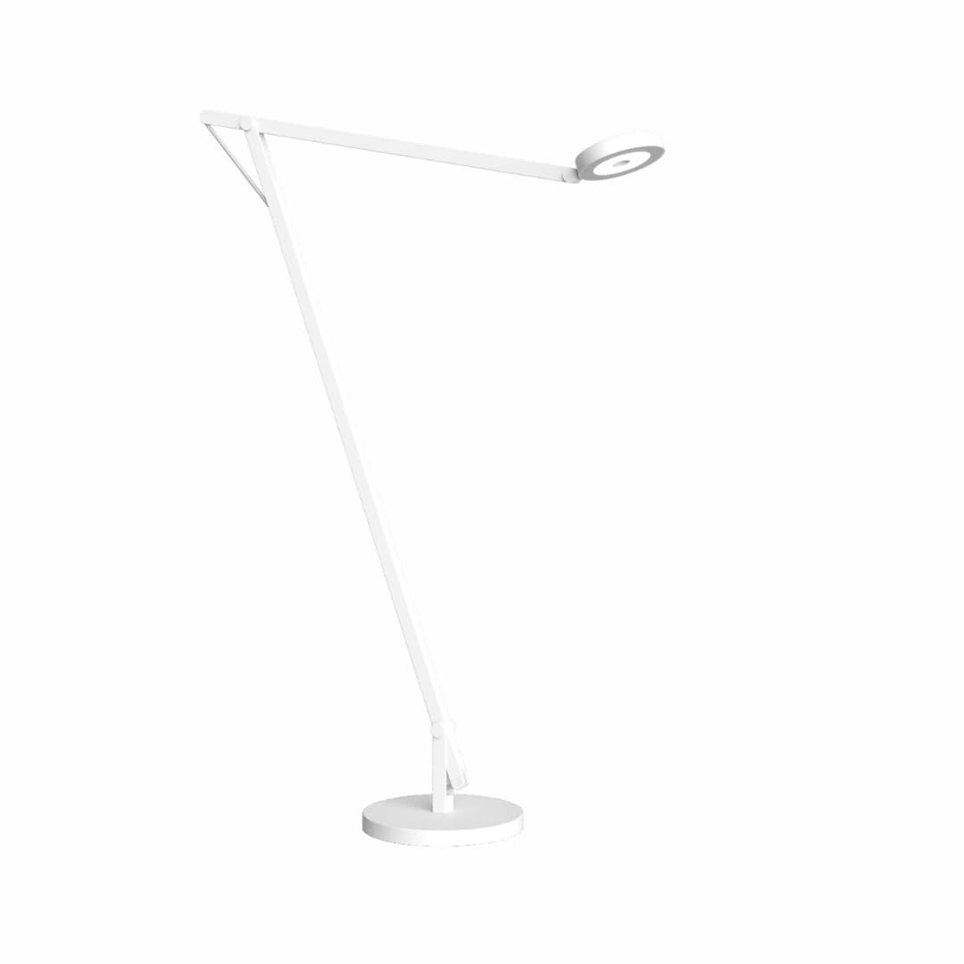 String F1 Gulvlampe Mat Hvid Sølv Dtw     fra Rotaliana