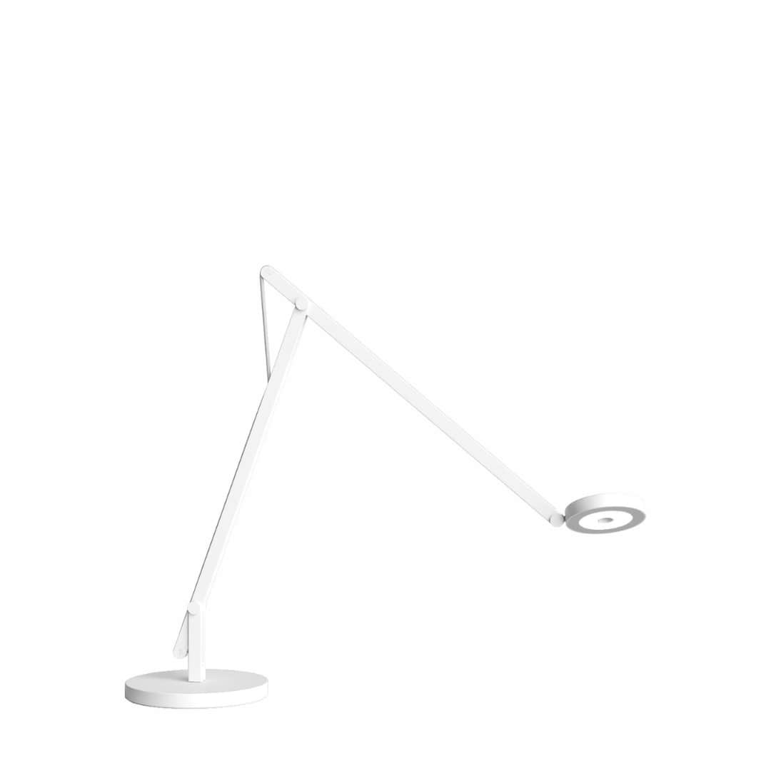 String T1 Bordlampe Mat Hvid Sølv Dtw     fra Rotaliana