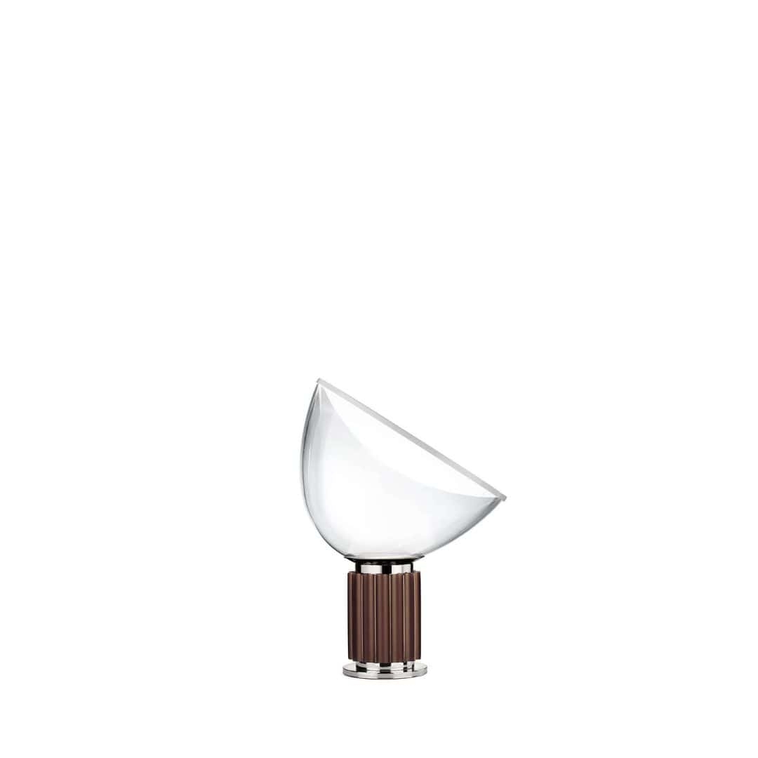 Taccia Small Glasskærm  Bordlampe Led Bronze     fra Flos