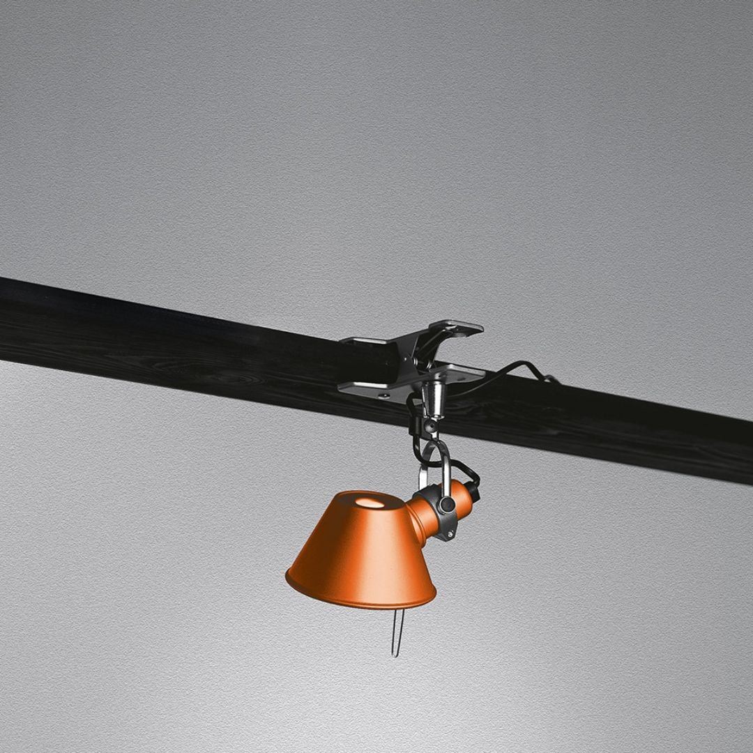 Tolomeo Pinza Micro Klemspot Orange     fra Artemide