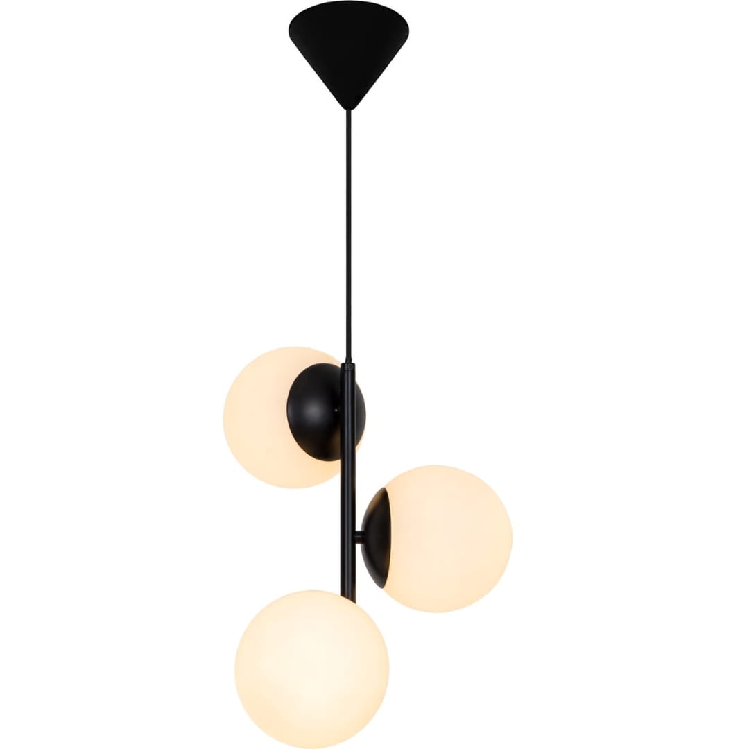 Lilly 3 Spot Pendel Sort     fra Nordlux