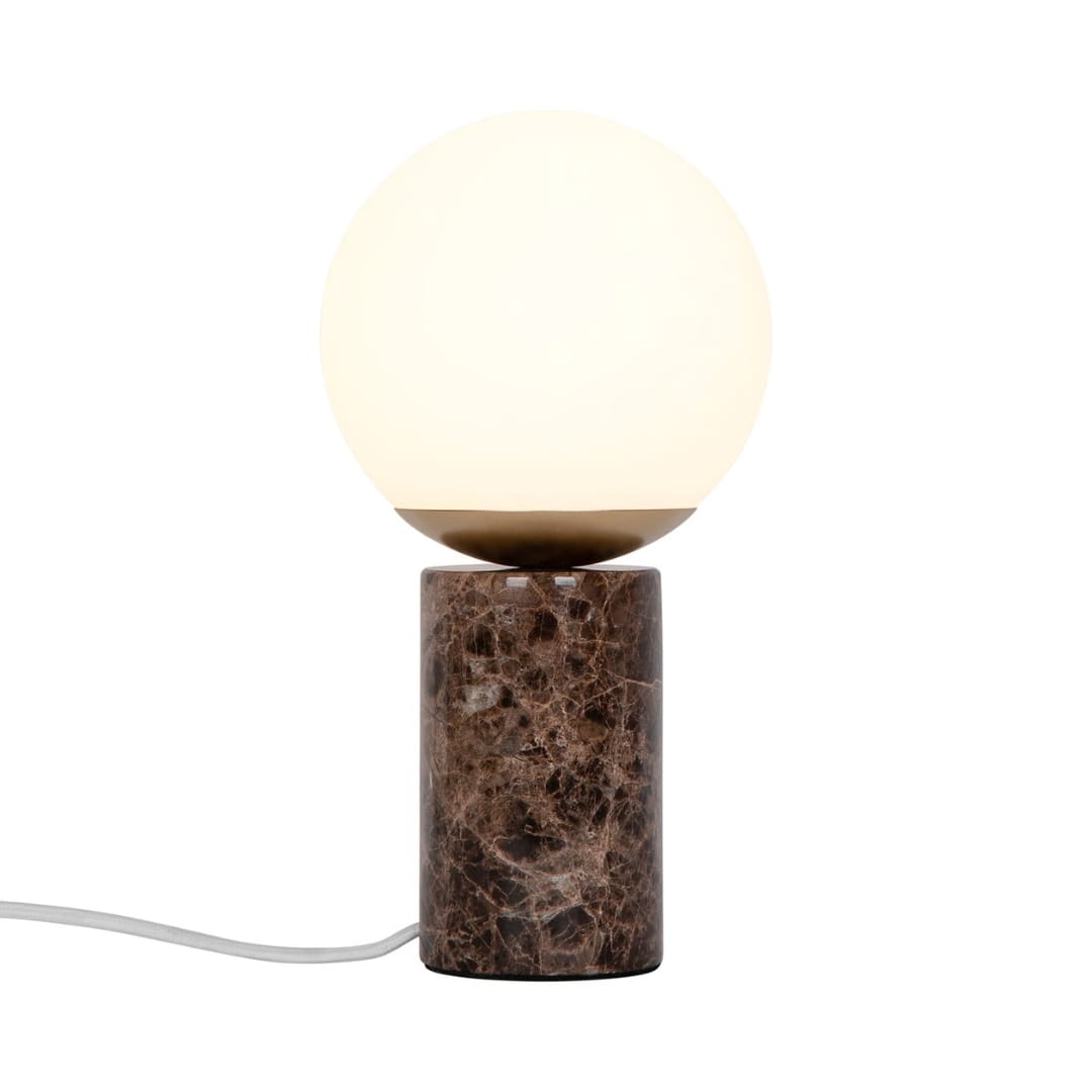 Lilly Marble Bordlampe Brun     fra Nordlux