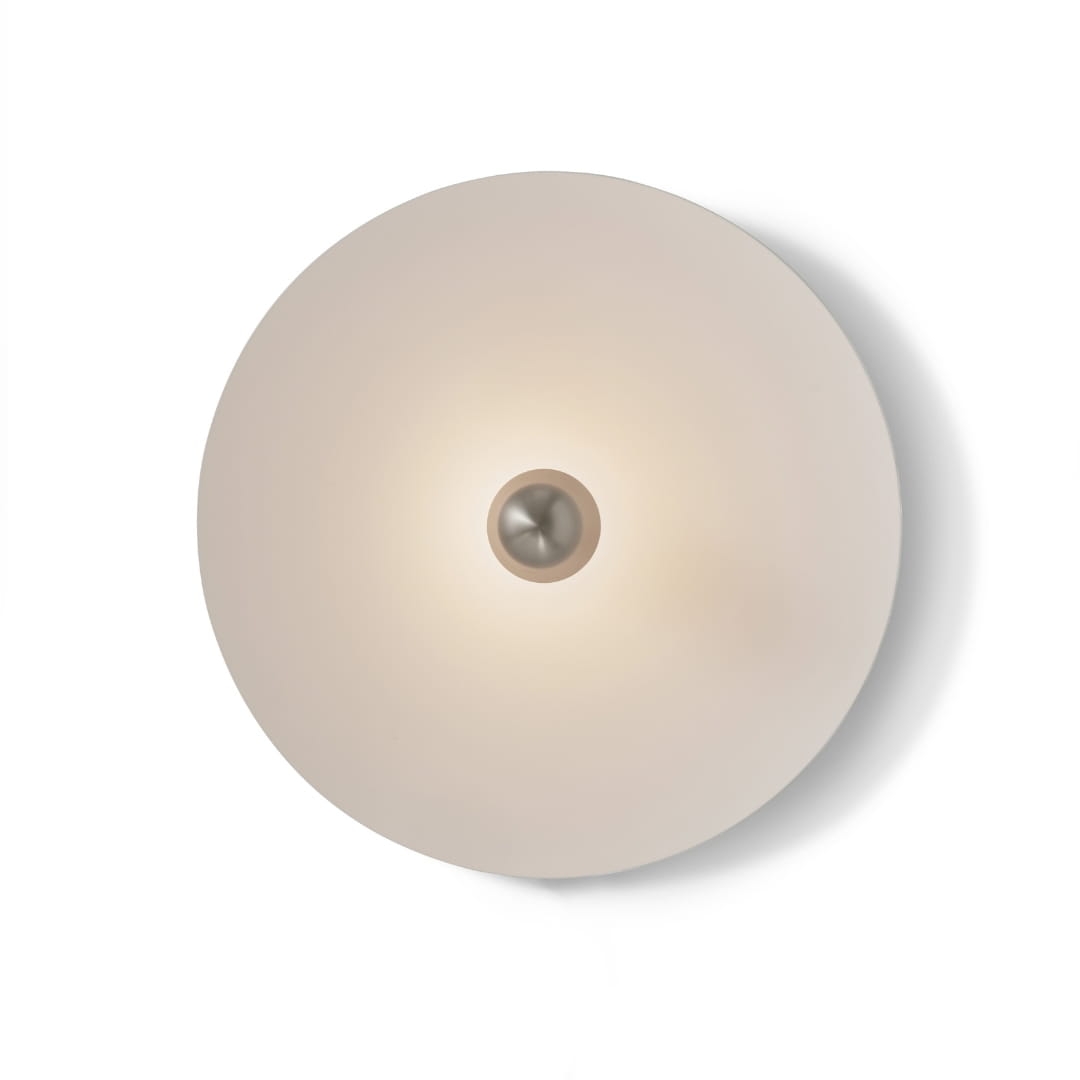 Kantarell Væg   Loftlampe ø55 Nickel     fra New Works