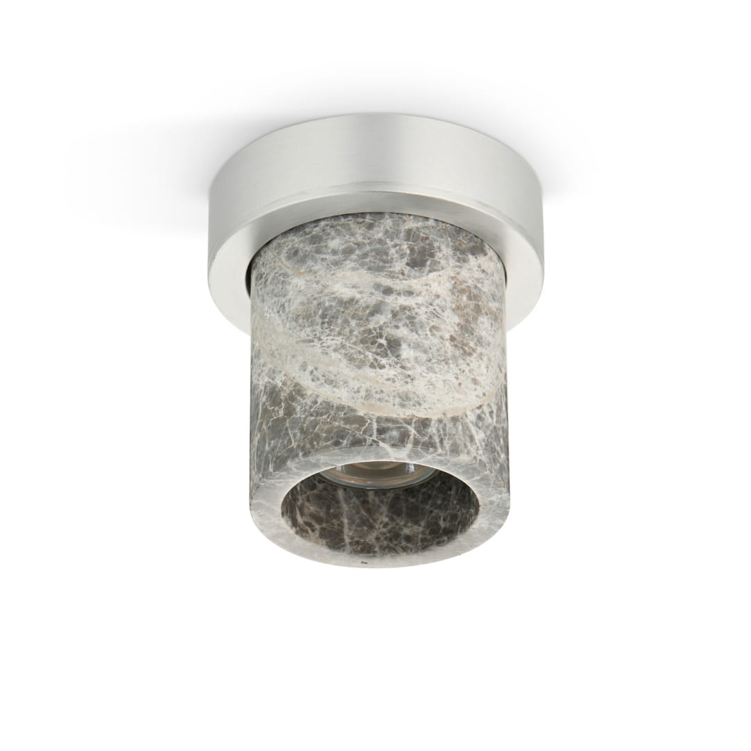 Miss Marble Loftspot Grey   Børstet Sølv     fra Design By Us