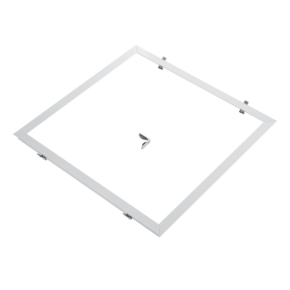 Indbygningsramme Til 60x60 Led Panel   Passer Til Troldtekt Uden Tilpasning, Hvid Kant fra Ledlife