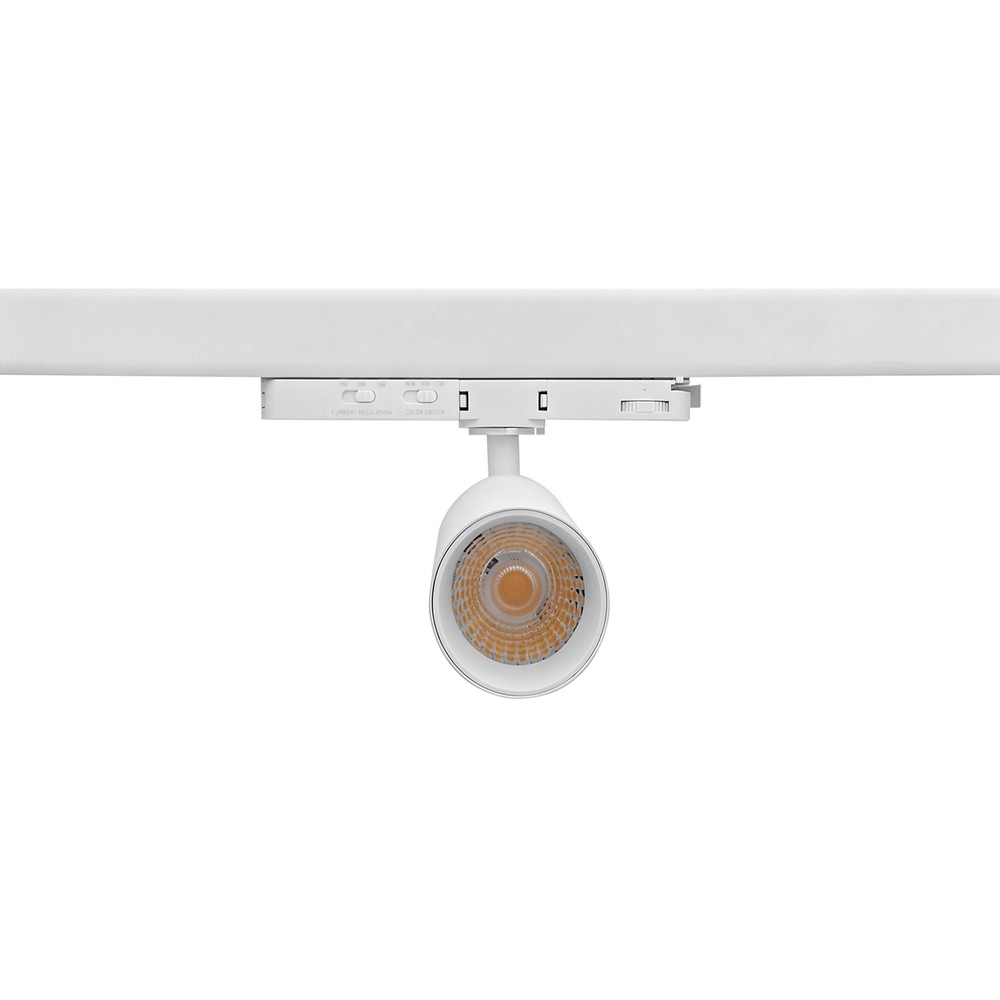 10 14w 3 Faset Cct Triac Skinnespot   Ra93, Justerbar Cct & Watt, Hvid   Dæmpbar : Dæmpbar, Kulør : 3 I 1 fra Ledlife