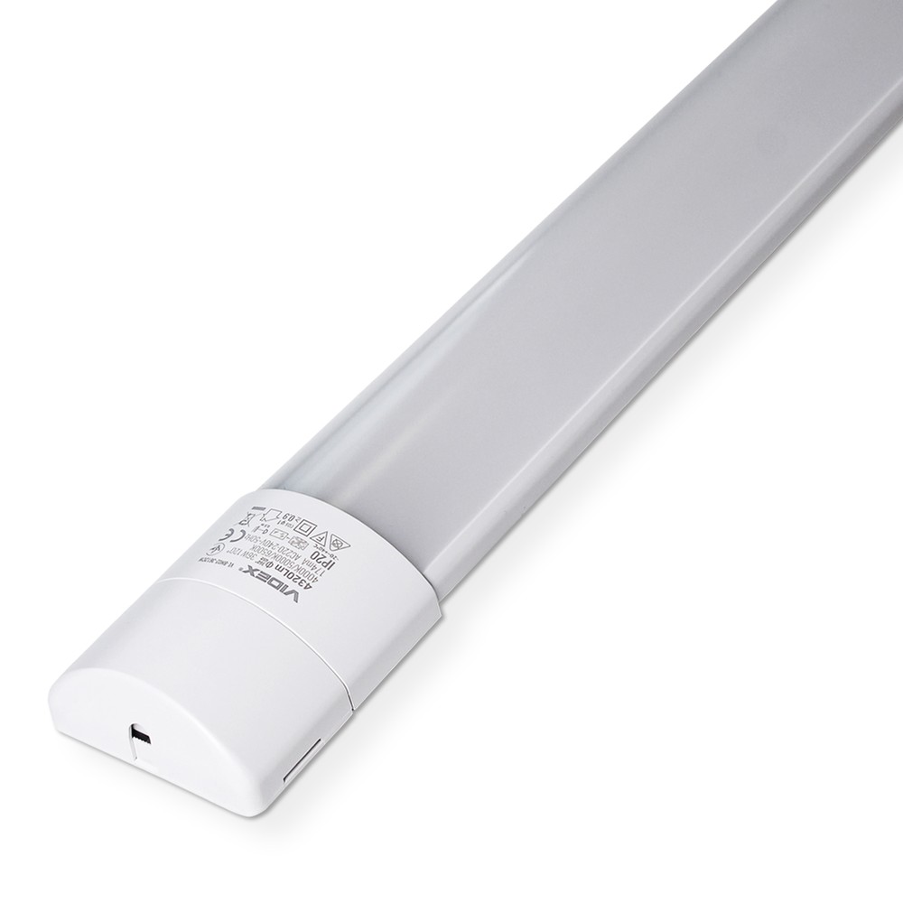 120cm 36w Komplet Led Armatur   Gennemfortrådet, Justerbar Watt, Cct   Kulør : Neutral fra Videx