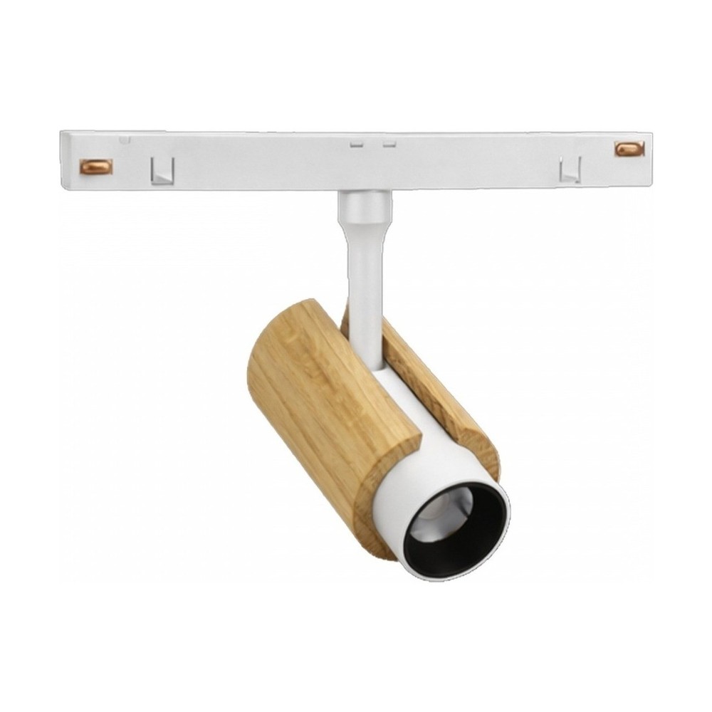 System Shift Cct Spot S Wood, 6w   24°, Hvid, Cct Switch, 48v, 35x140x178mm   Dæmpbar : Ikke Dæmpbar fra Spectrum