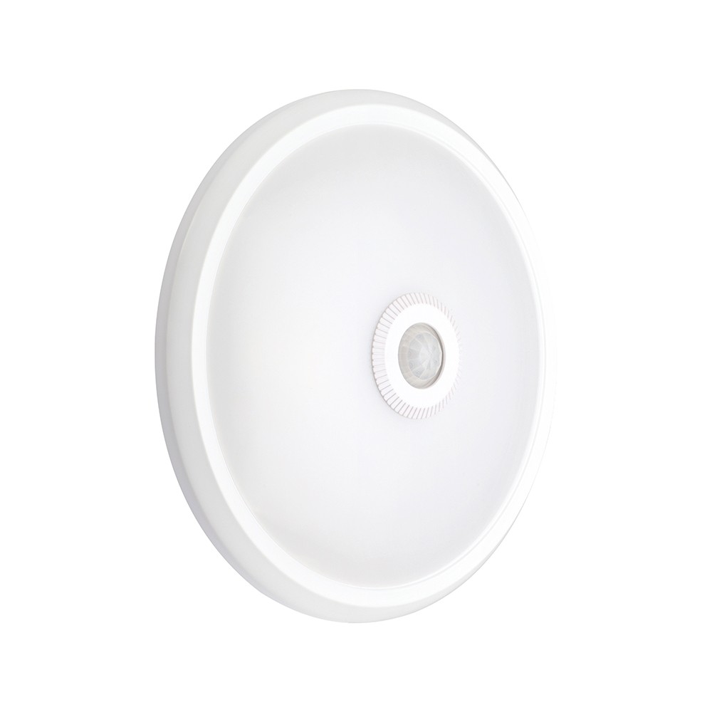 12w Led Sensorlampe   Rund, Pir Sensor, Cree Chip, Hvid, 6400k   Kulør : Kold fra V-tac