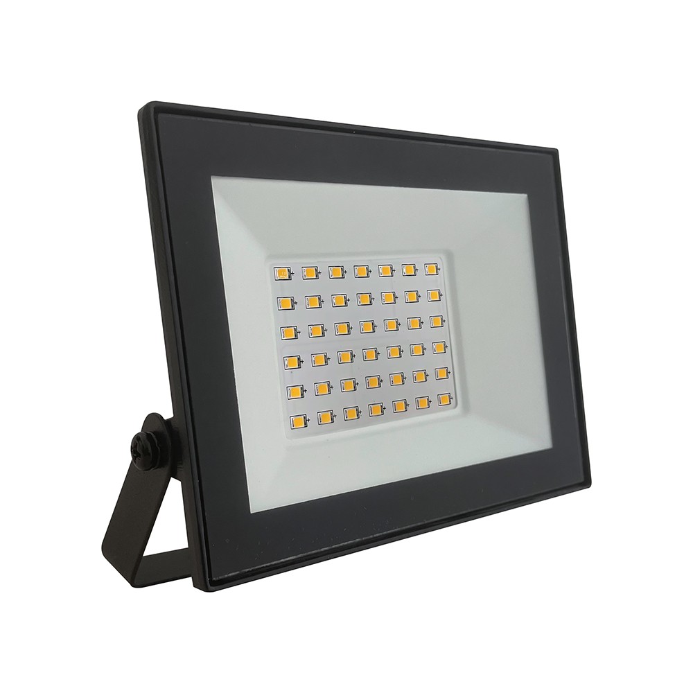 V Tac 30w Slimline Led Projektør   Sort Hus, 4000k   Kulør : Neutral fra V-tac