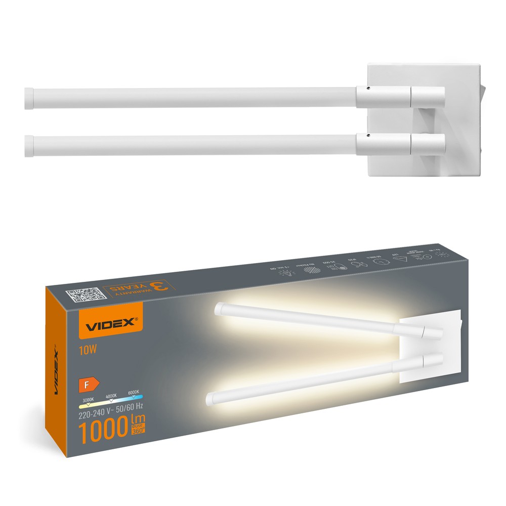 10w Led Loftlampe   Hvid, Cct   Kulør : Neutral fra Videx