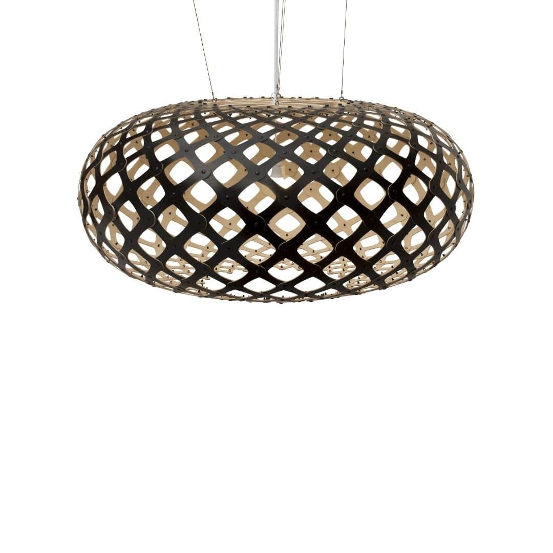 Kina ø140 Pendel Sort   Bamboo     fra David Trubridge