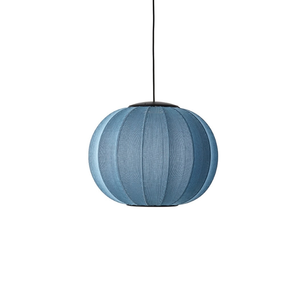 Knit Wit 45 Led Round Pendel Blue Stone     fra Made By Hand