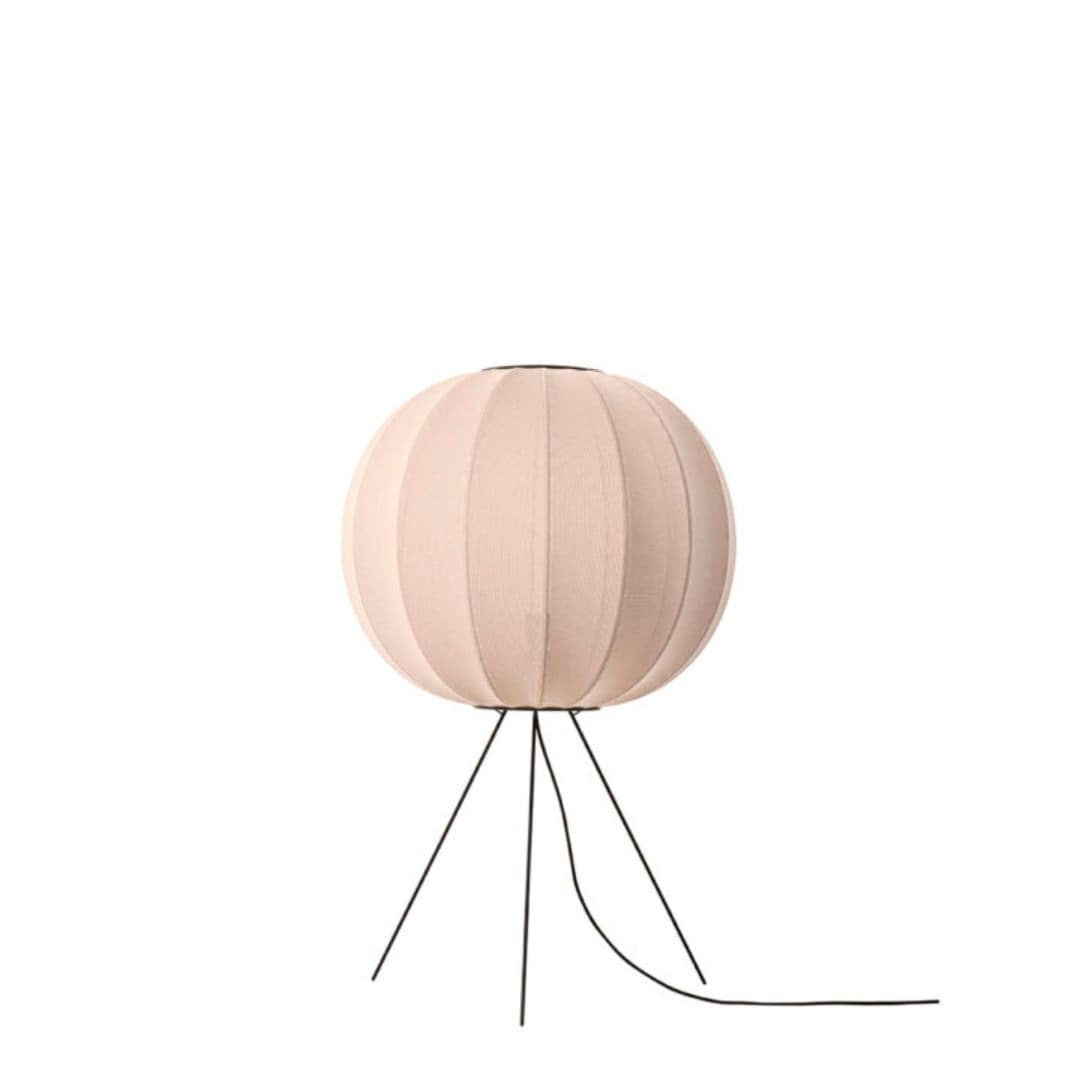 Knit Wit 60 Round Gulvlampe Medium Sand Stone     fra Made By Hand