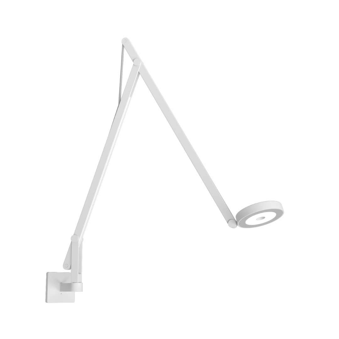 String W1 Væglampe   Dtw (dim To Warm)   Mat Hvid Sølv     fra Rotaliana
